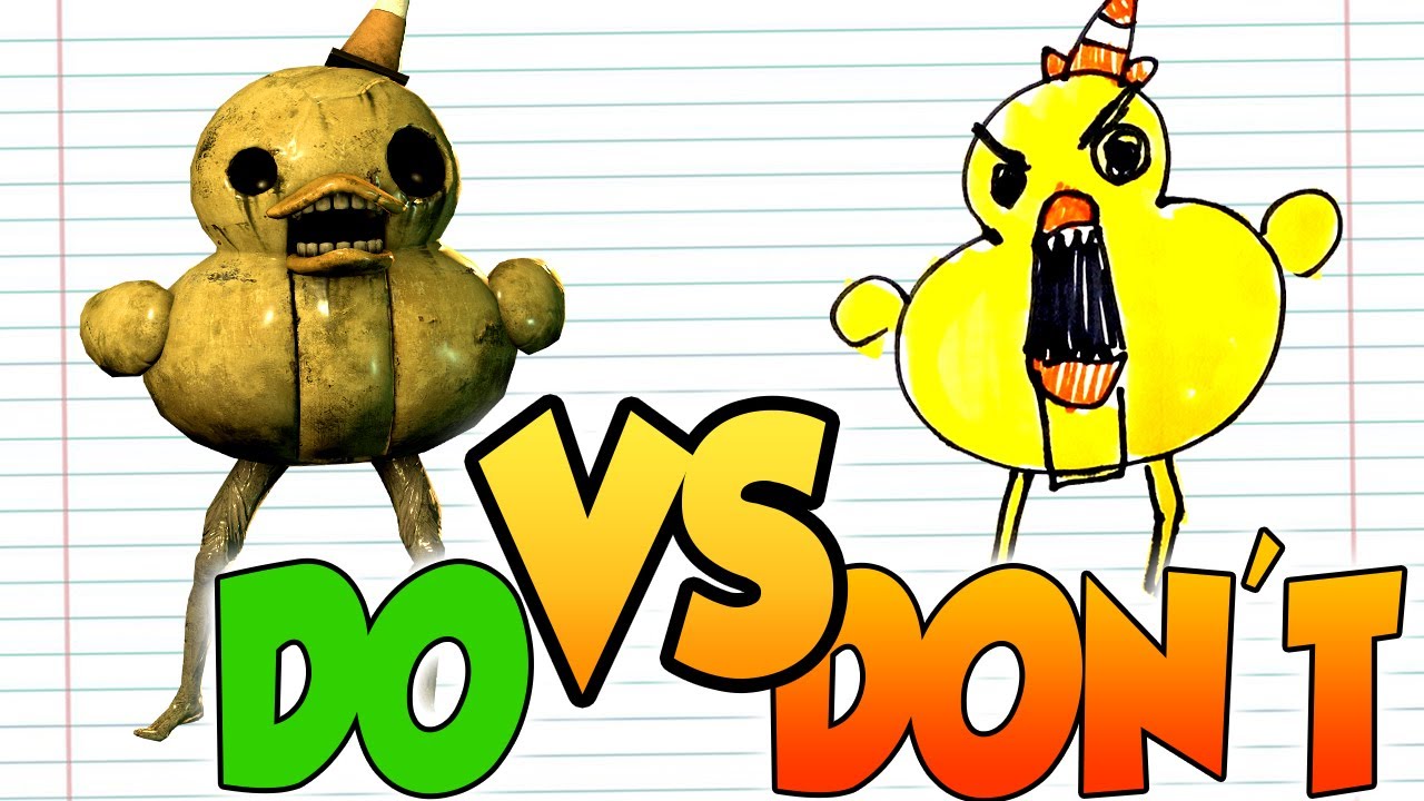 DOs & DON'Ts Drawing Dread Ducky (Dark Deception) In 1 Minute CHALLENGE!