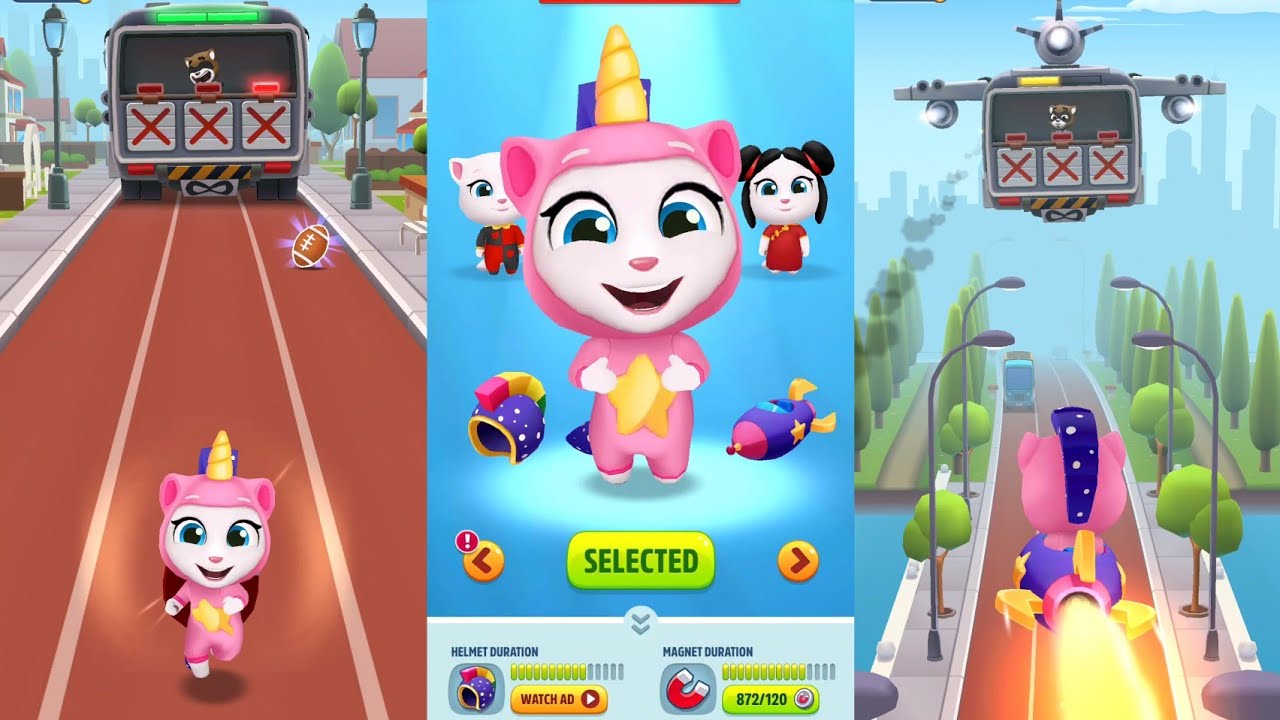 Tom Gold Run gameplay | Fight with cat |