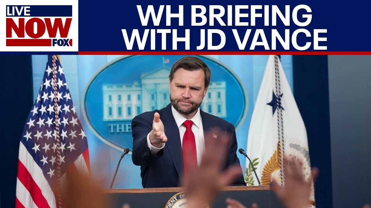 Vice President Vance holds White House press briefing