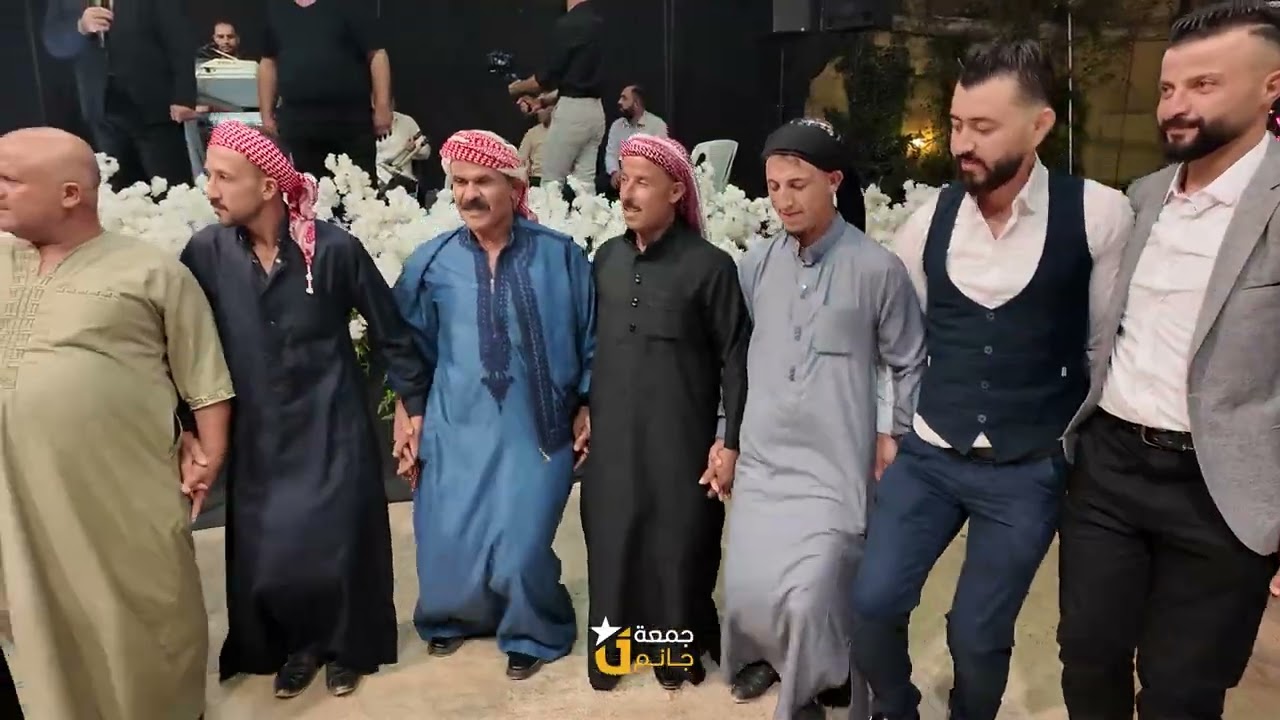 العريس أحمد محمد الخلف - الفنان محمد اليوسف والفنان محمد جعفر  - نادي الحرية حلب - جزء  1     #جانم