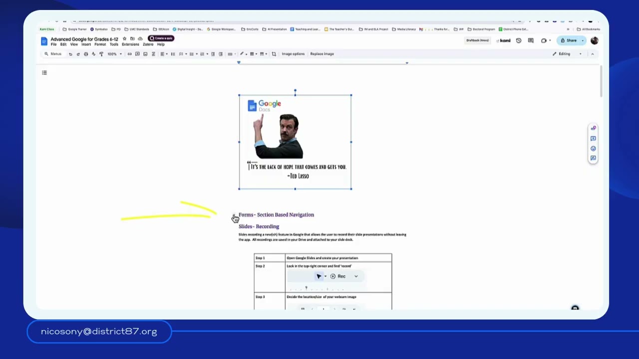 Google Docs Pageless and Table of contents 1