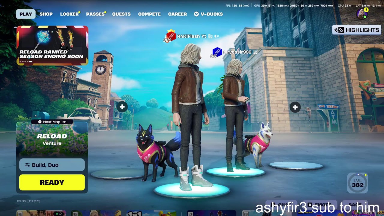 Fortnite reload gameplay and trying to get our butt destroyed