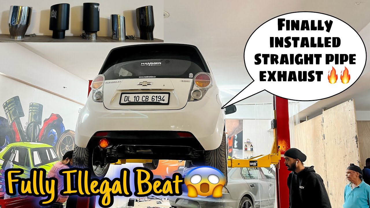 Ye देख लो Patake मारने वाली Chevrolet Beat🔥Full Exhaust System Installed😱