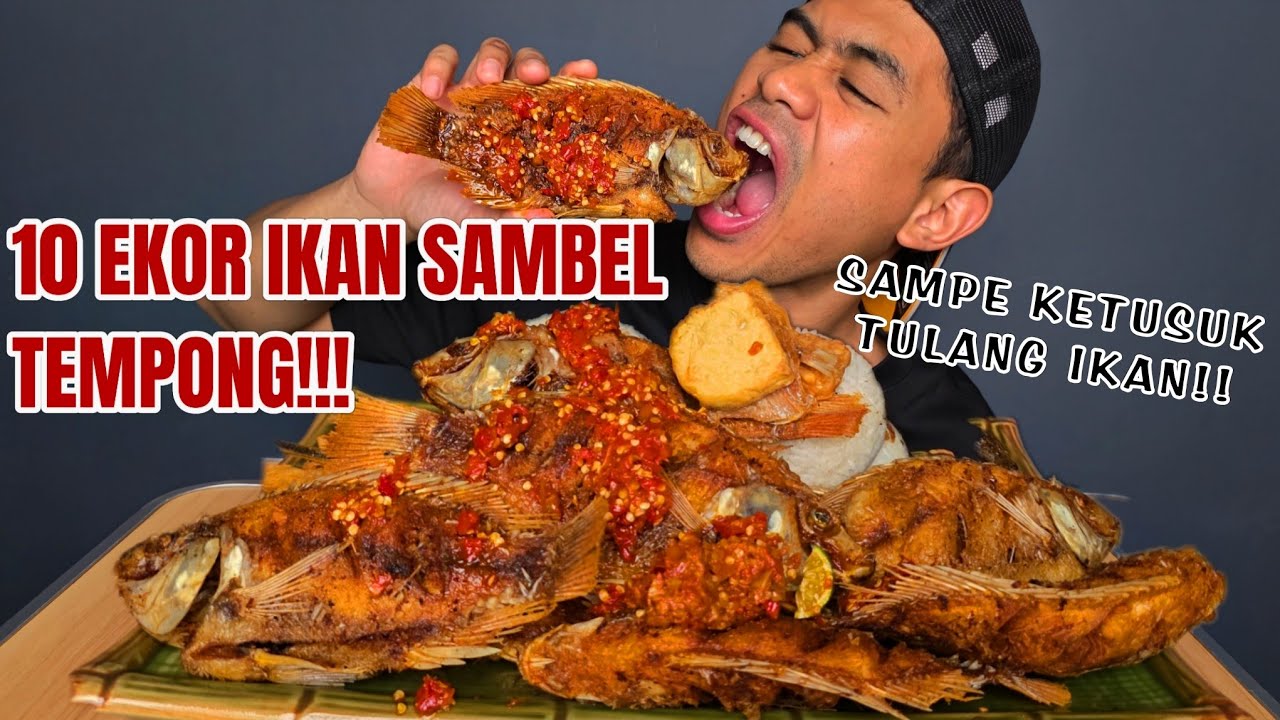NEKAT MUKBANG 10 EKOR IKAN NILA SAMPE KESELEK TULANG!!