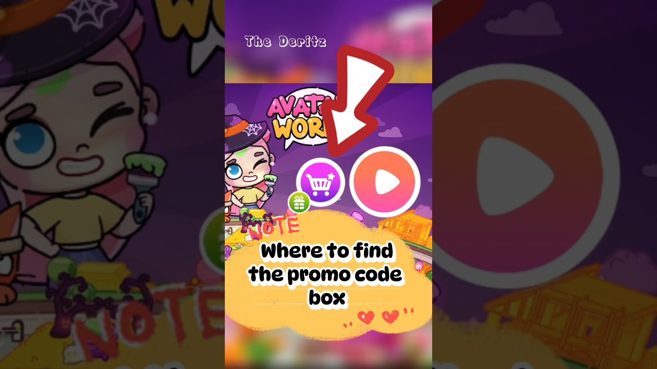 Where to find the PROMO CODE BOX in Avatar world🎉🎁 #avatarworld