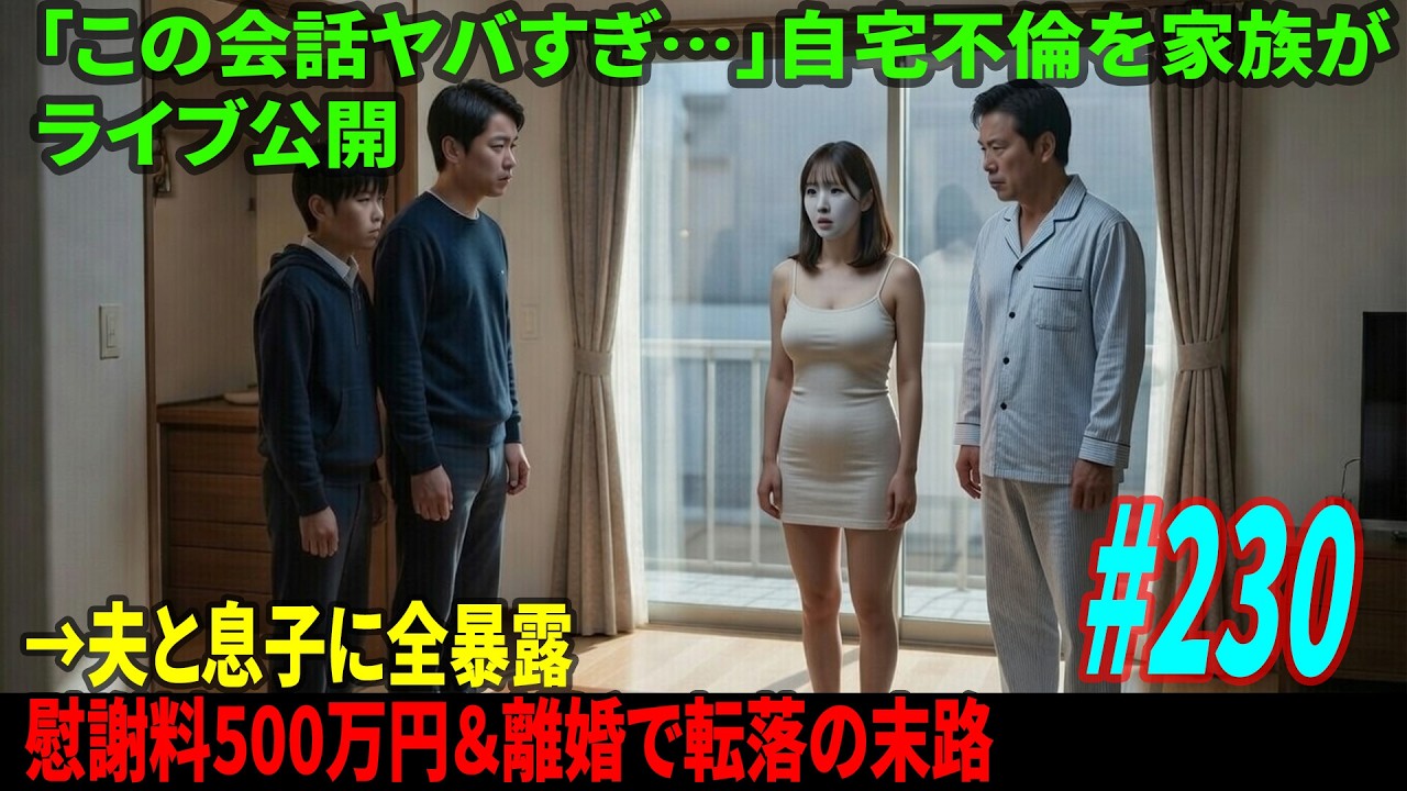 「不倫現場の会話がリアルすぎる」自宅で密会中の妻を家族が生配信→夫と息子に現行犯発覚…慰謝料500万＆即離婚で完全崩壊