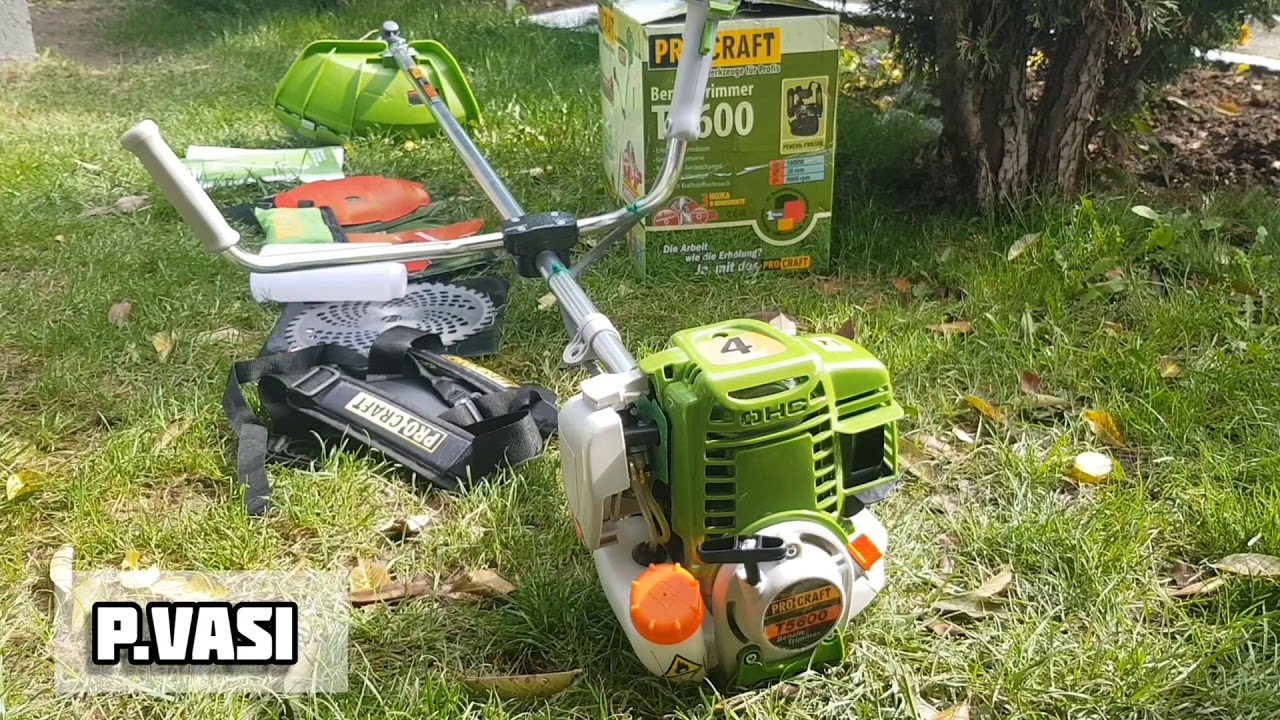 MOTOCOASA PRO CRAFT T5600 4T UNBOXING ,FIRST START AND TEST