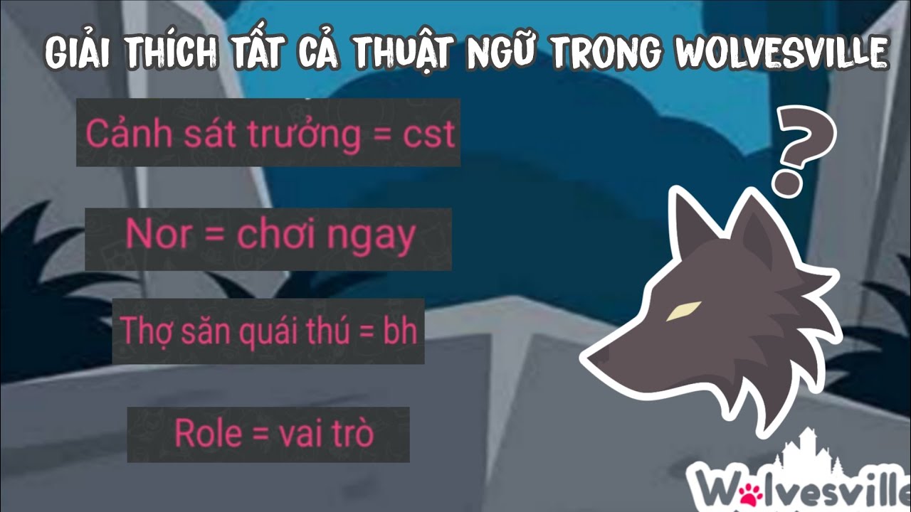 Giải thích tất cả thuật ngữ trong Wolvesville mà tôi biết - Wolvesville (ma sói online)