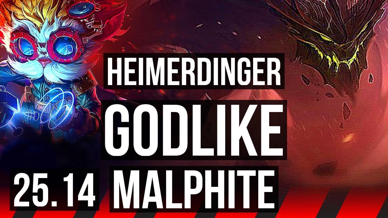 HEIMERDINGER vs MALPHITE (TOP) | 10/3/14, Godlike | KR Master | 25.14