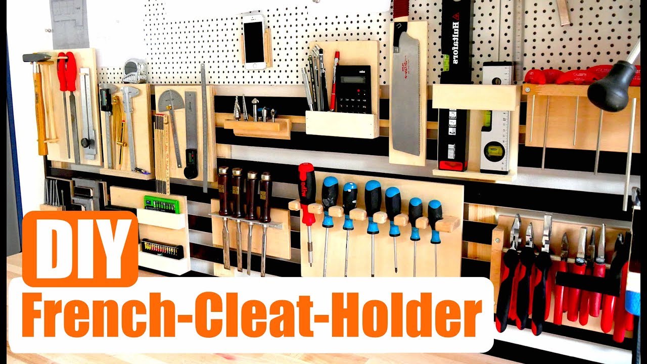 French Cleat Holder - Günstige Werkzeug Halter selber bauen -