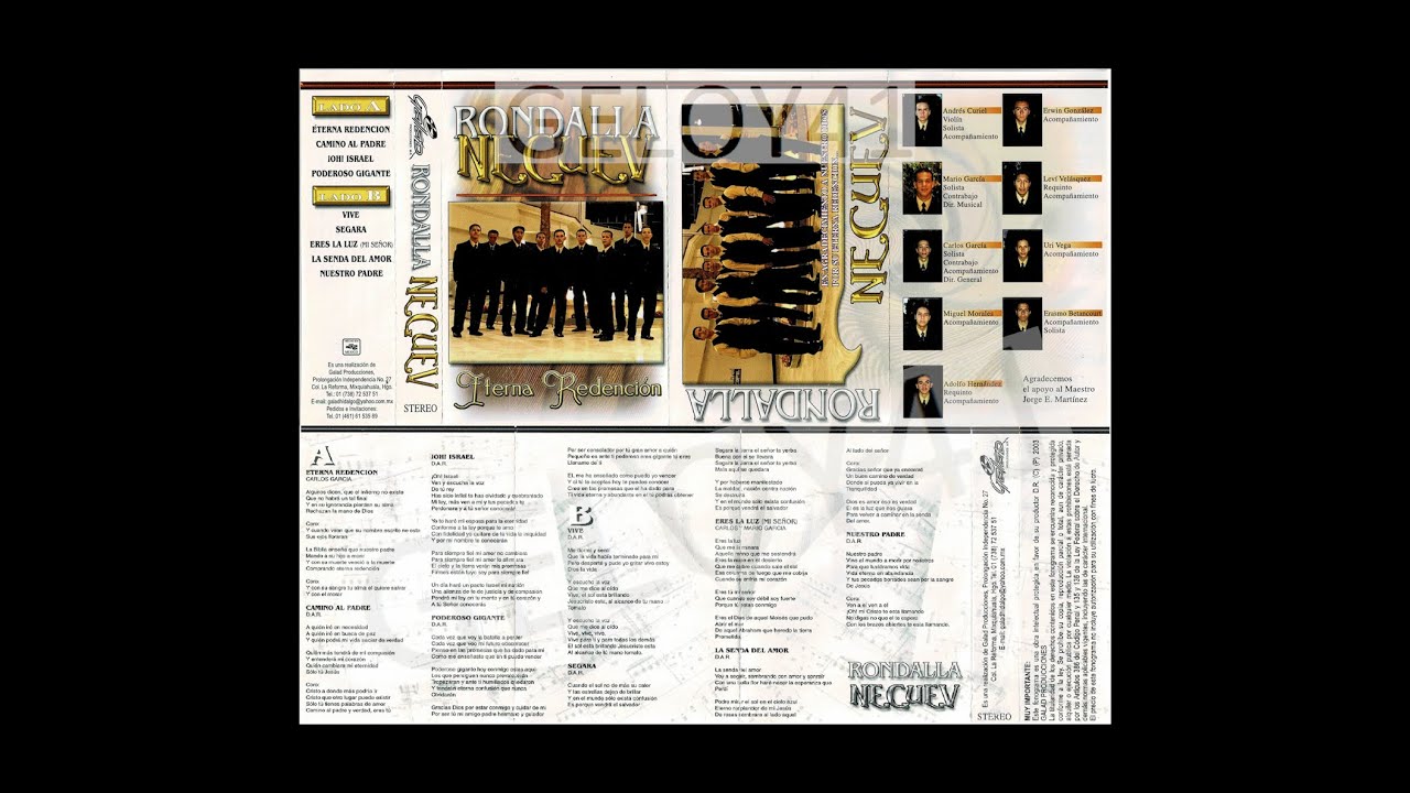 Rondalla Cristiana Neguev - Vol. 2 - Eterna Redención