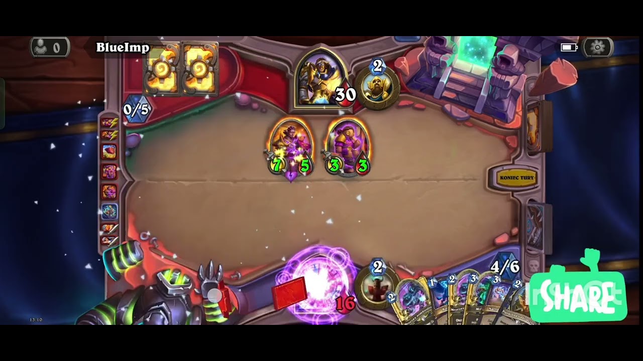 Hearthstone Rankingowy Szaman 3 walki #własna talia #hearthstone 