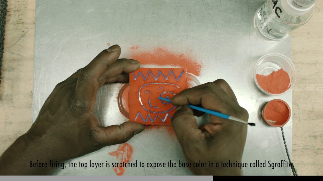 Enameling: Sgraffito
