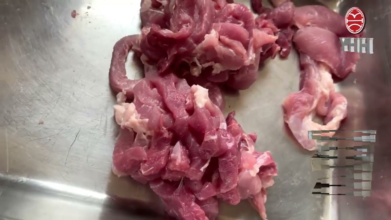 เครื่องหั่นเบอร์3 หั่นเป็นเส้นทำหมูแดดเดียว