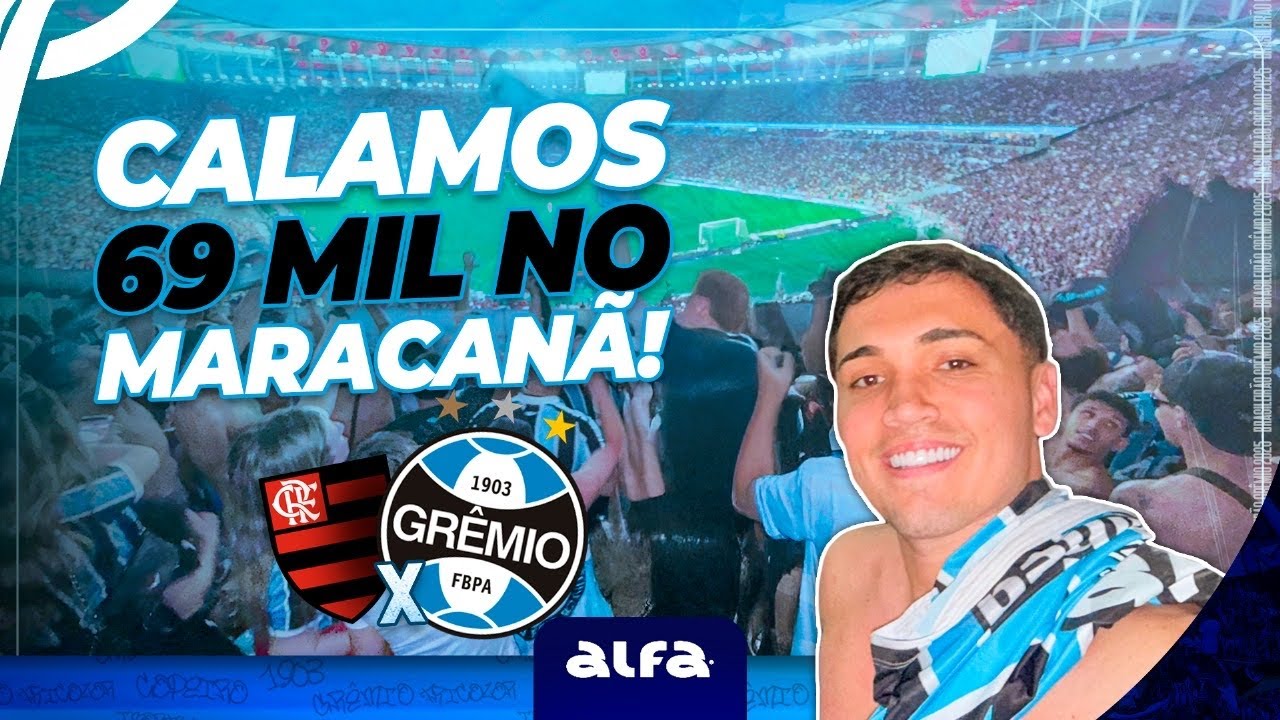 FLAMENGO 1x1 GRÊMIO - CALAMOS 69 MIL FLAMENGUISTAS NO MARACANÃ!