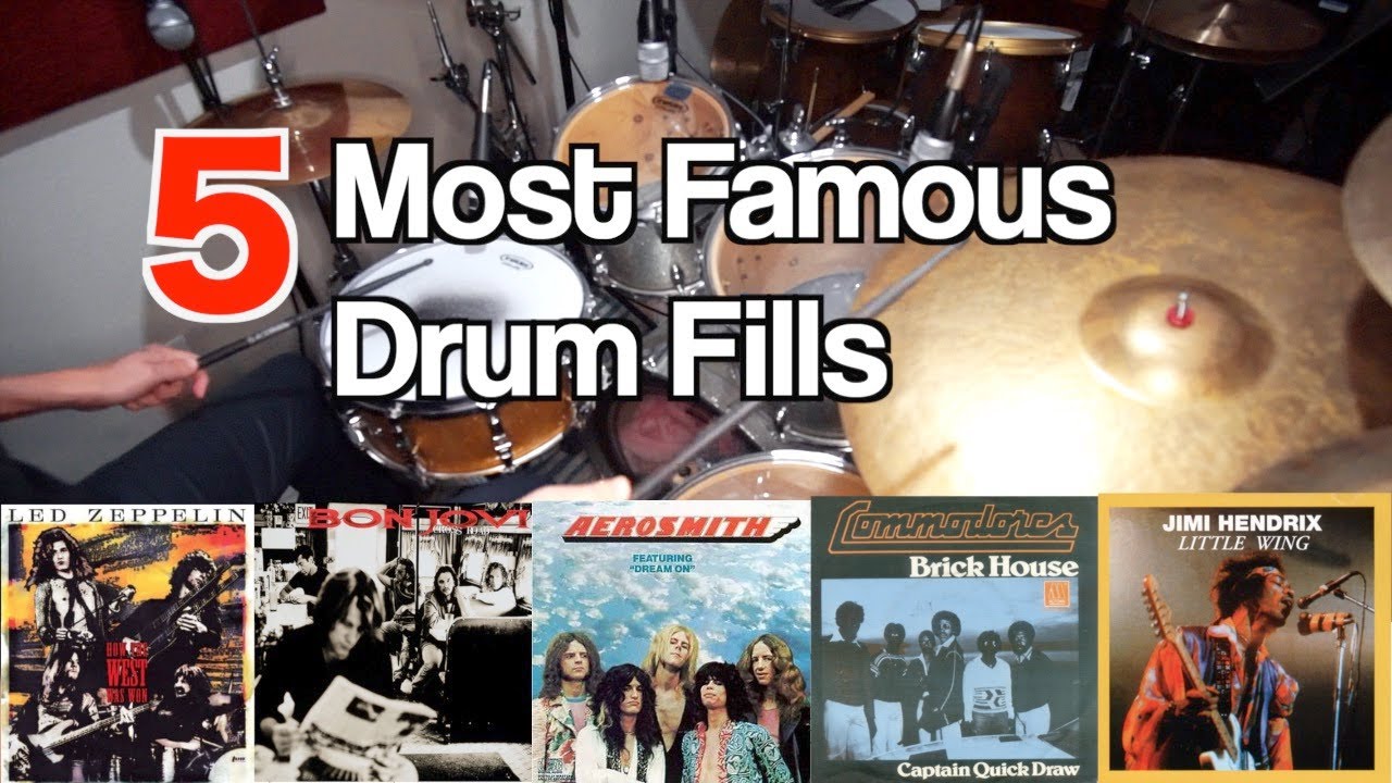 5 Most Famous Drum Fills / with Transcription / drum lesson