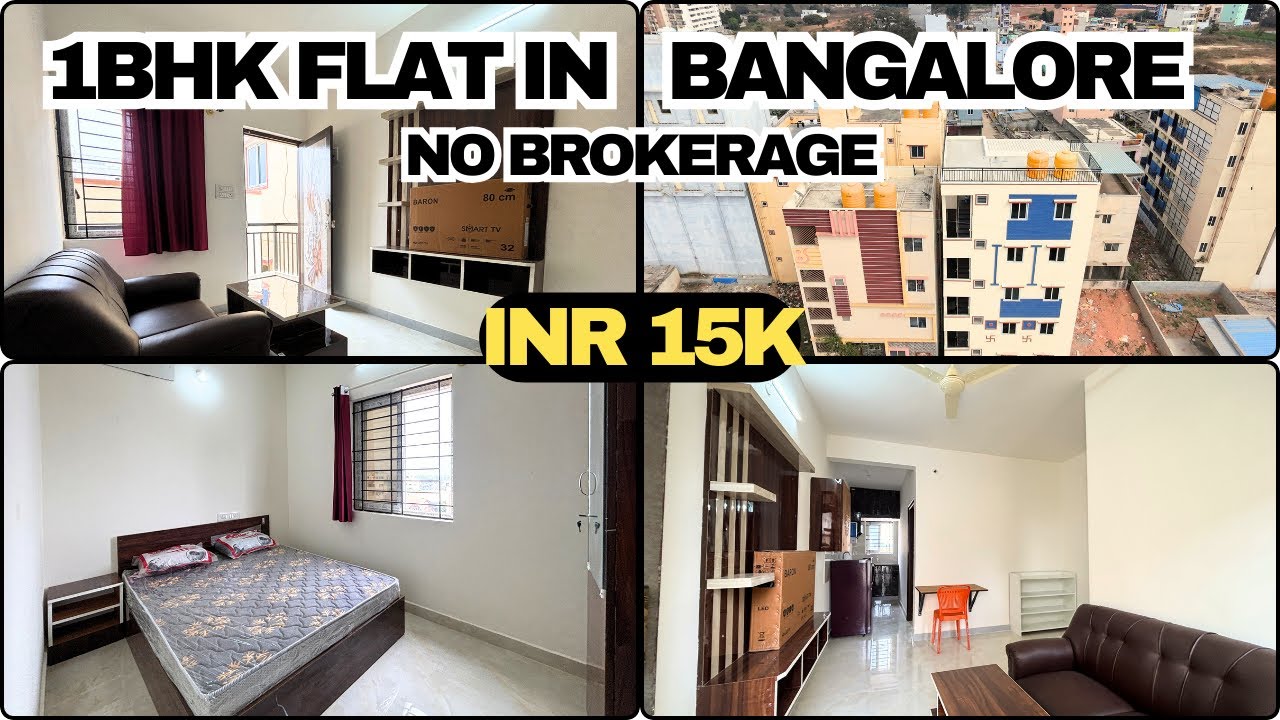 Fully Furnished 1 BHK Flat for Rent in Electronic City Bangalore| ₹15,000 Only | Near Infosys, Wipro