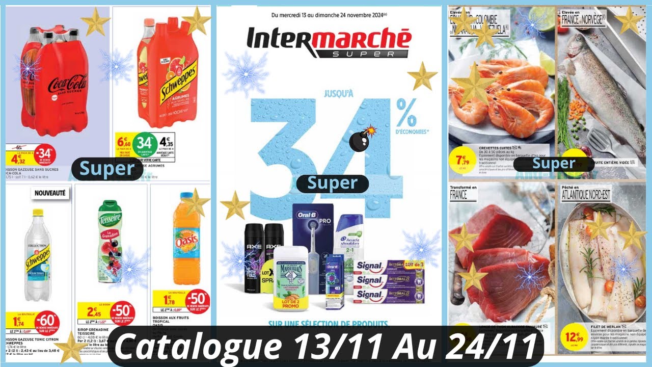 Nouveau Catalogue SUPER Intermarché De La Semaine du 13/11 Au 24/11/24 Bons Plans Intermarché France