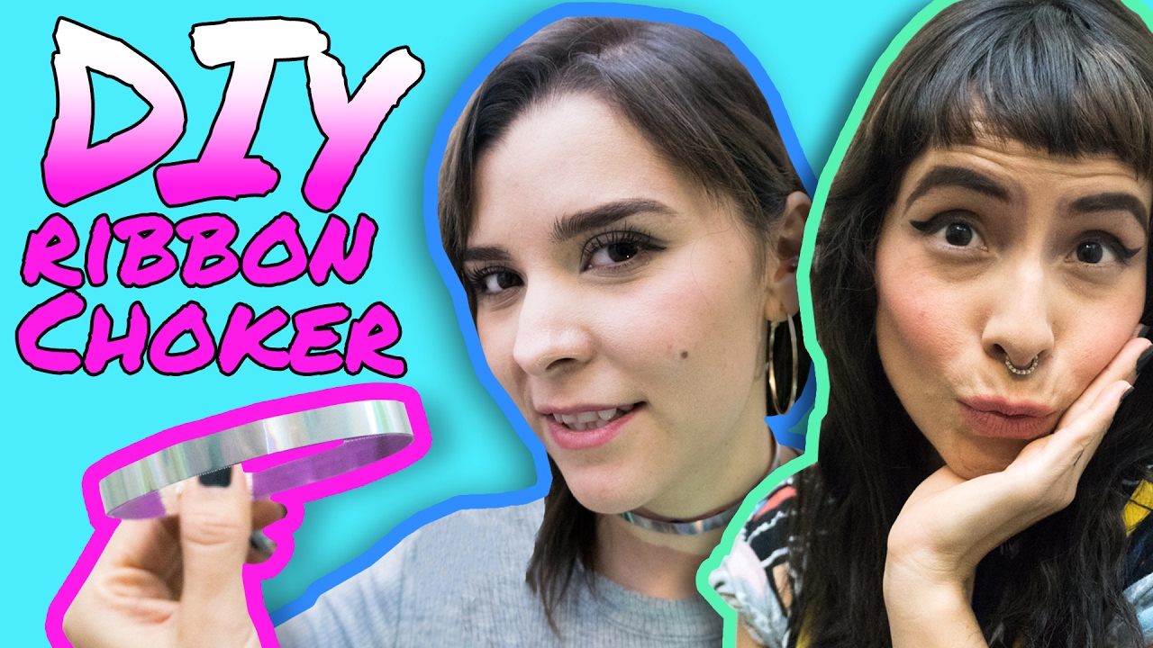 Ribbon Choker Necklace DIY Tutorial // Do It Your Damn Self | HISSYFIT