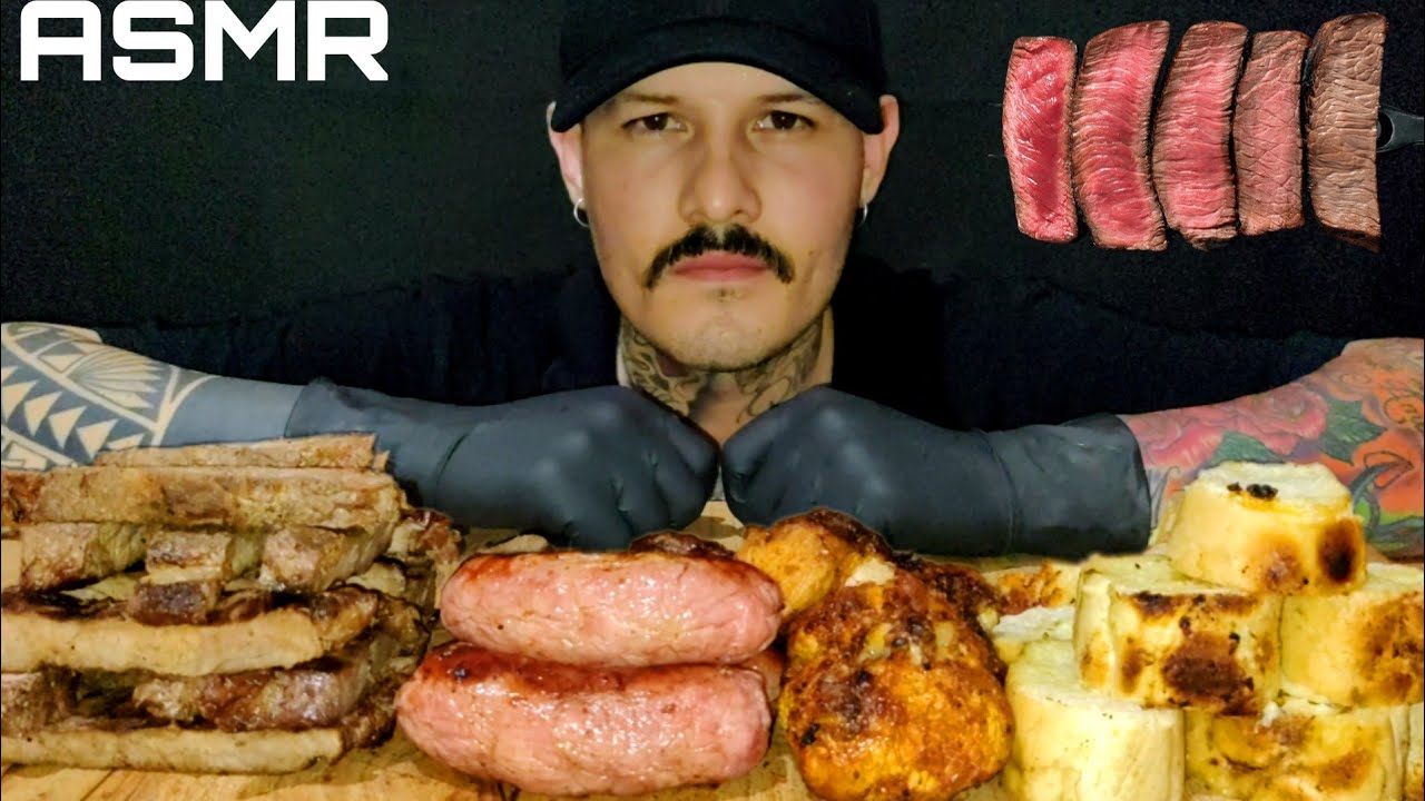 #42 ASMR COMIDA | CHURRASCÃO DE DOMINGO (MUKBANG BRASIL) SONS DE MASTIGAÇÃO | Mateus ASMR.