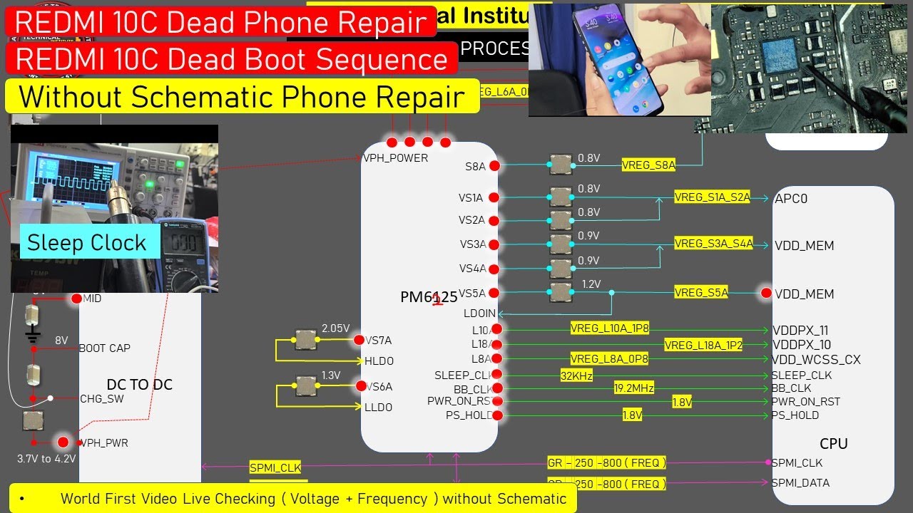 REDMI 10C Dead Mobile Solution Without Schematic || Join Our Next Online Batch 8851213933
