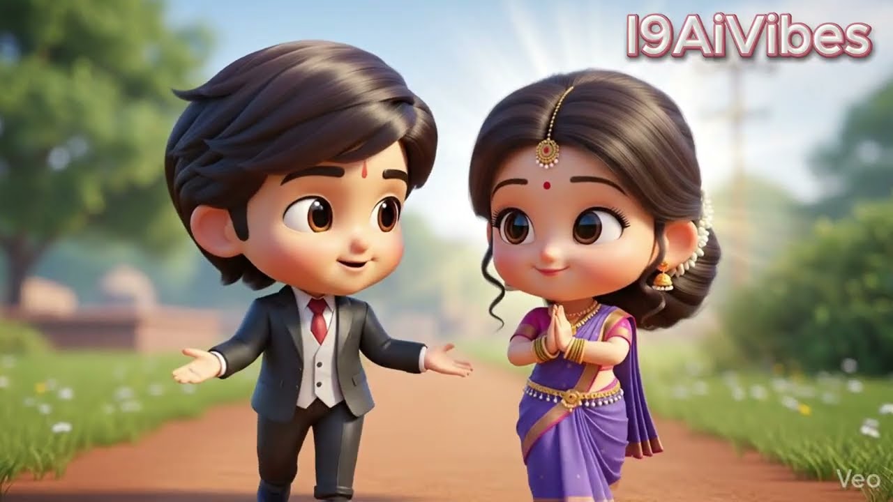 Super Cute Chibi Dance 💕 | Telugu Song Golden Vibes | Family Friendly Video