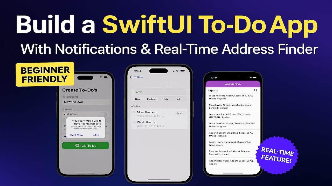SwiftUI & Core Data: Build a To-Do List App – Complete iOS Course