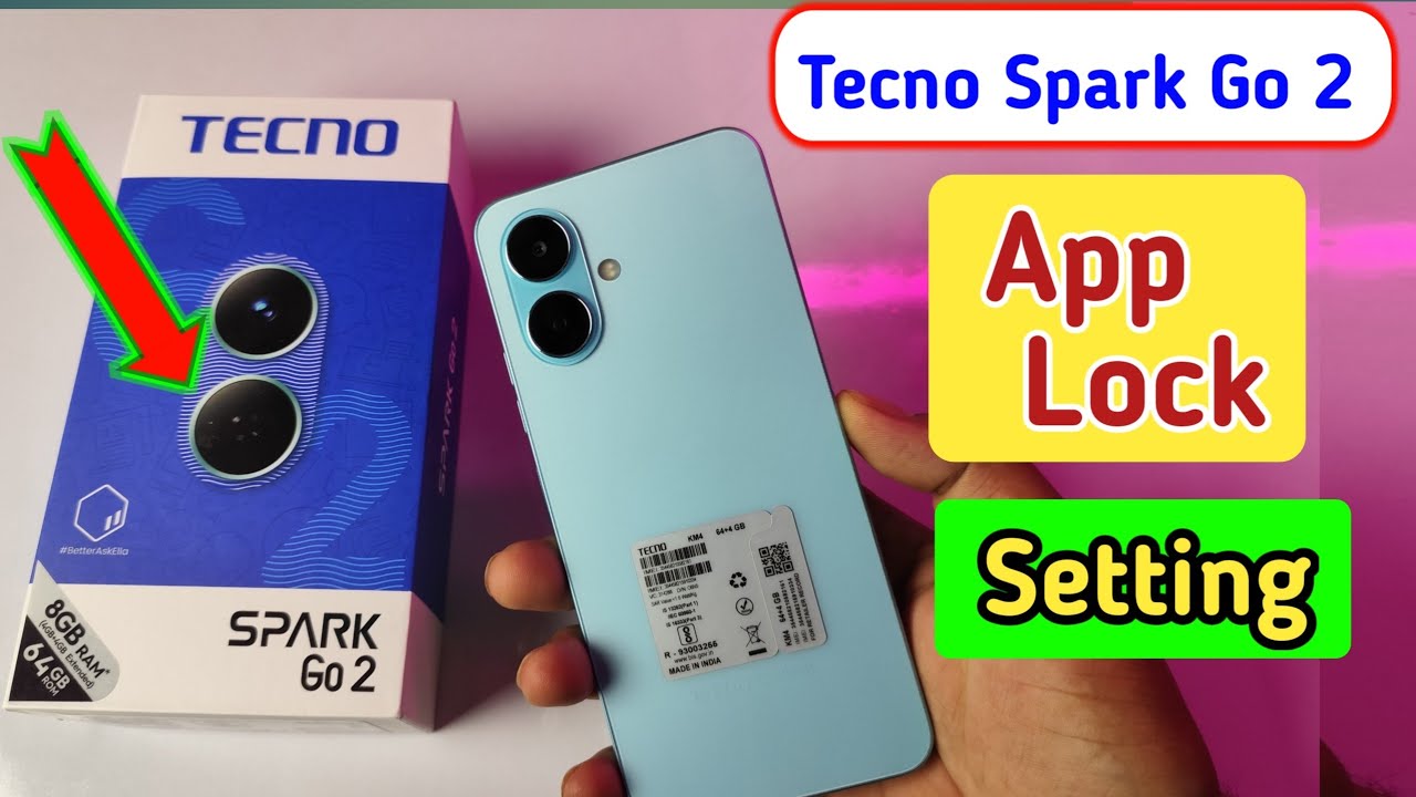 How to lock apps in Tecno spark go 2 / Tecno spark go 2 me app lock kaise kare/app lock setting