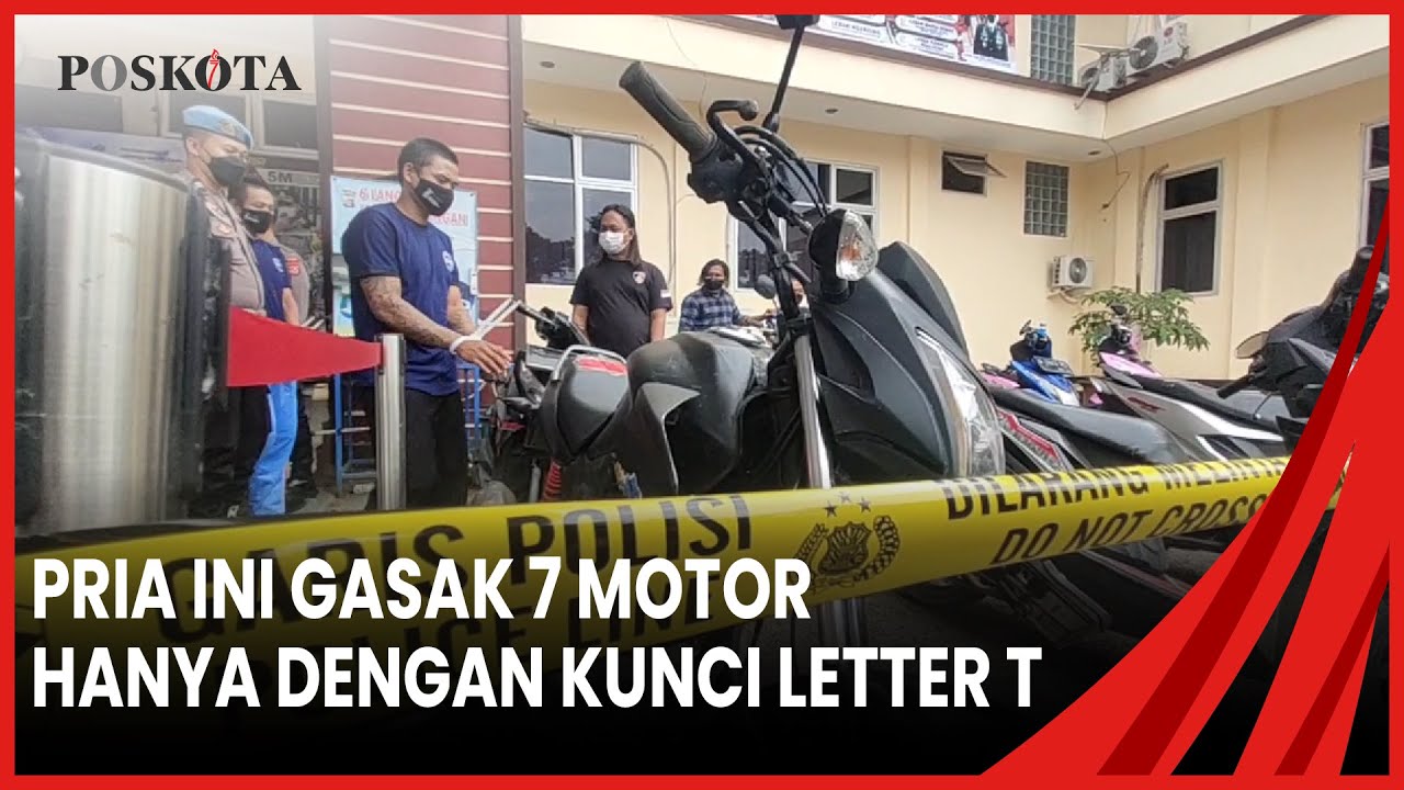 Gila! Pakai Kunci Letter T, Pria di Lebak Ini Gasak 7 Motor di Jalanan