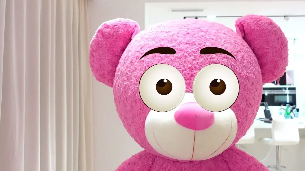 Girl Alice and Big Bear