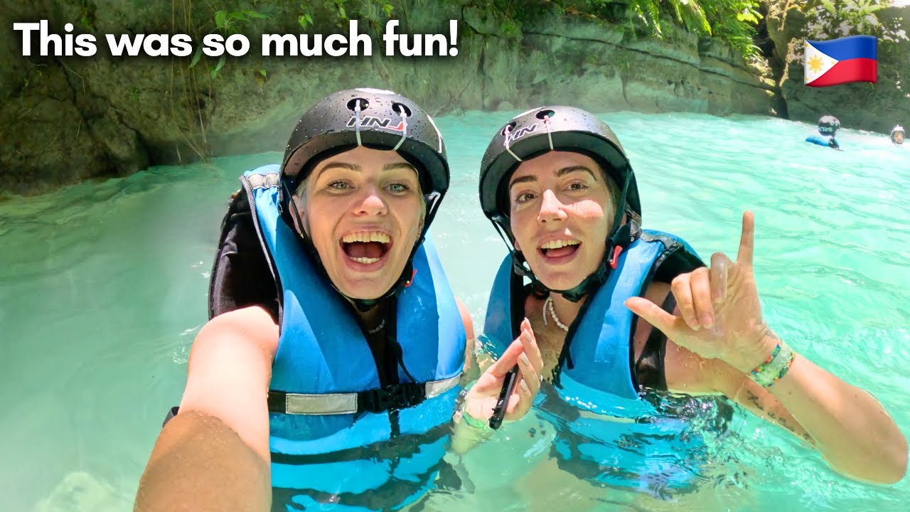 We tried Canyoneering in Moalboal – Insane Cliff Jumps & Waterfalls! 🇵🇭
