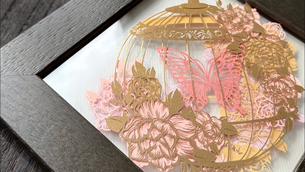 重ねる切り絵 祐琴