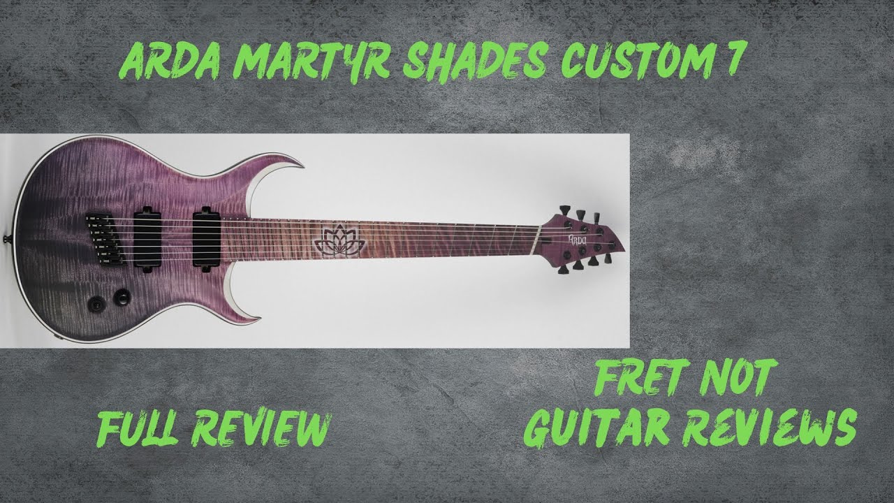 Обзор гитары Arda Martyr Custom Shades 7. @ardaguitars7581 #customguitars #guitars #7string