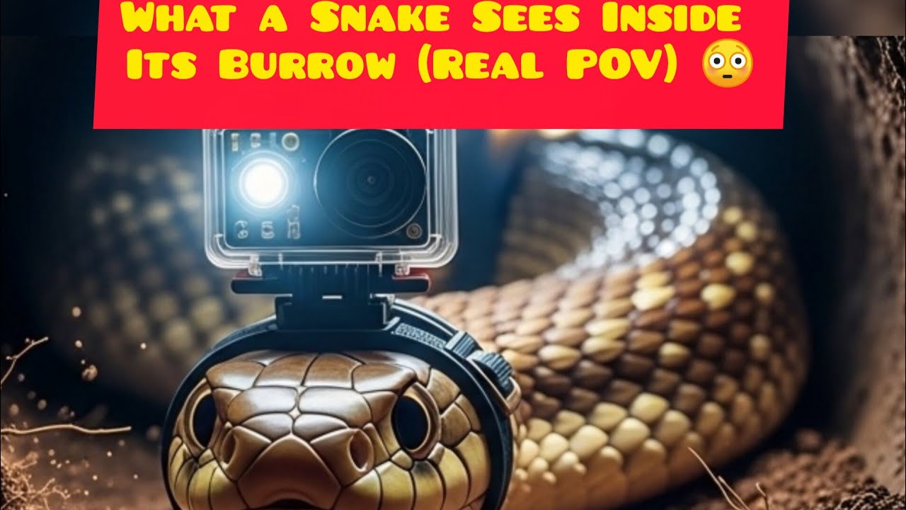 What a Snake Sees Inside Its Burrow (Real POV) 😳