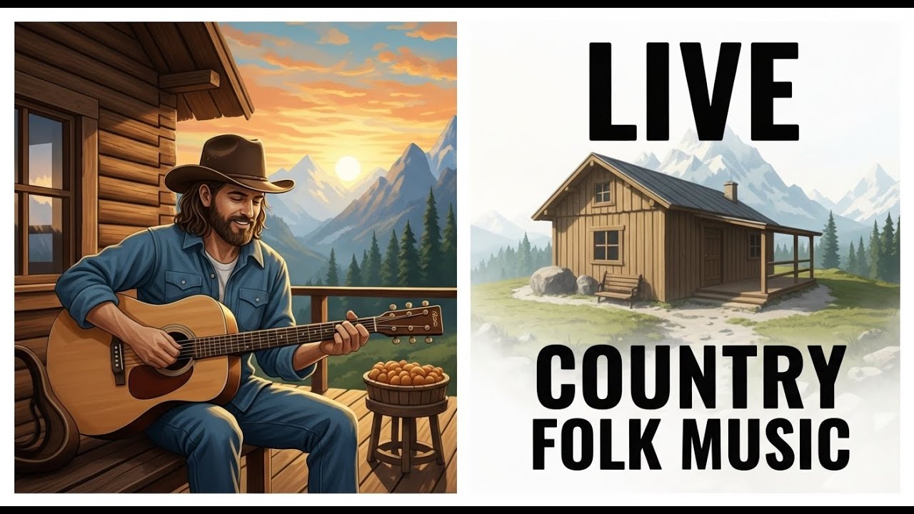 Smooth Live Folk Country Music with Rustic Charm for Long Listening Sessions