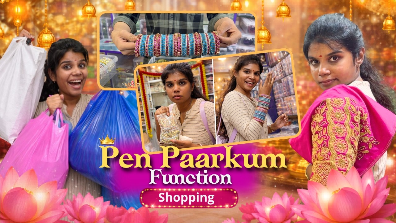 Pen Paarkum Function Shopping Vlog 🛍️💍 Marriage Series Begins 🥰 Rt Kalyanam 😍 |Mable Aarthi | Tamil