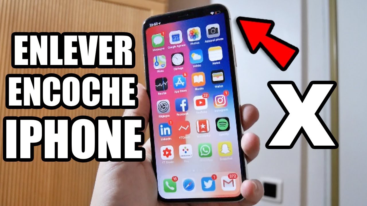Enlever l'Encoche de l'iPhone X - XS - XR - 11 - 11 Pro