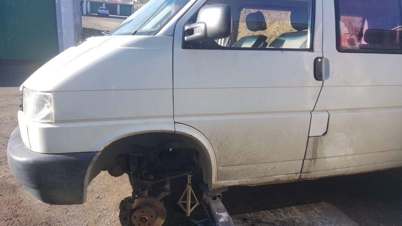 Wymiana górnych sworzni wahacza Vw t4  2.5 tdi