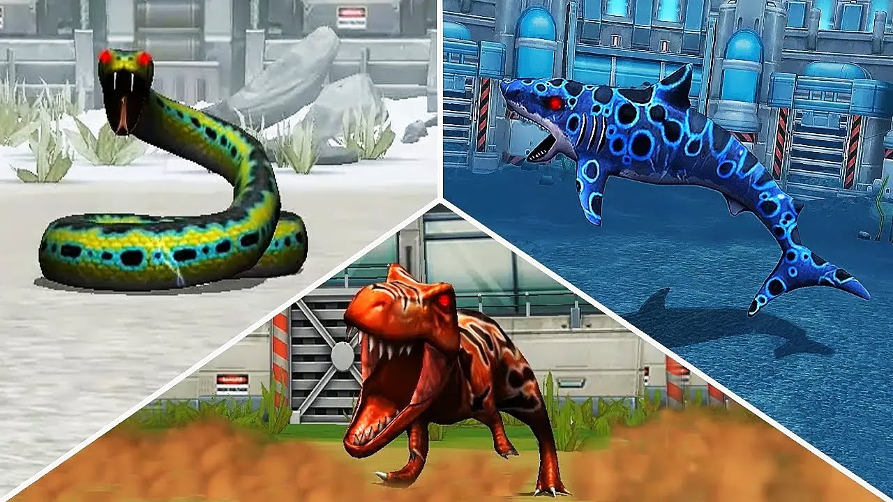 T Rex vs Titanoboa vs Megalodon | Who will win? | Aquatic Tournament - Jurassic Park Builder