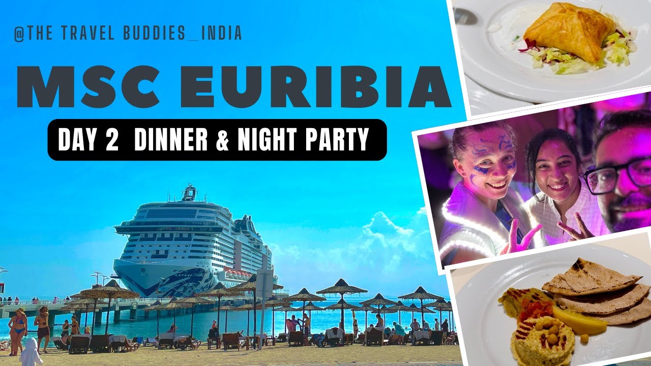 MSC Euribia Vlog 4 Cruise Nightlife | Dinner Buffet & Epic Party Night at Sea! 🎉🚢