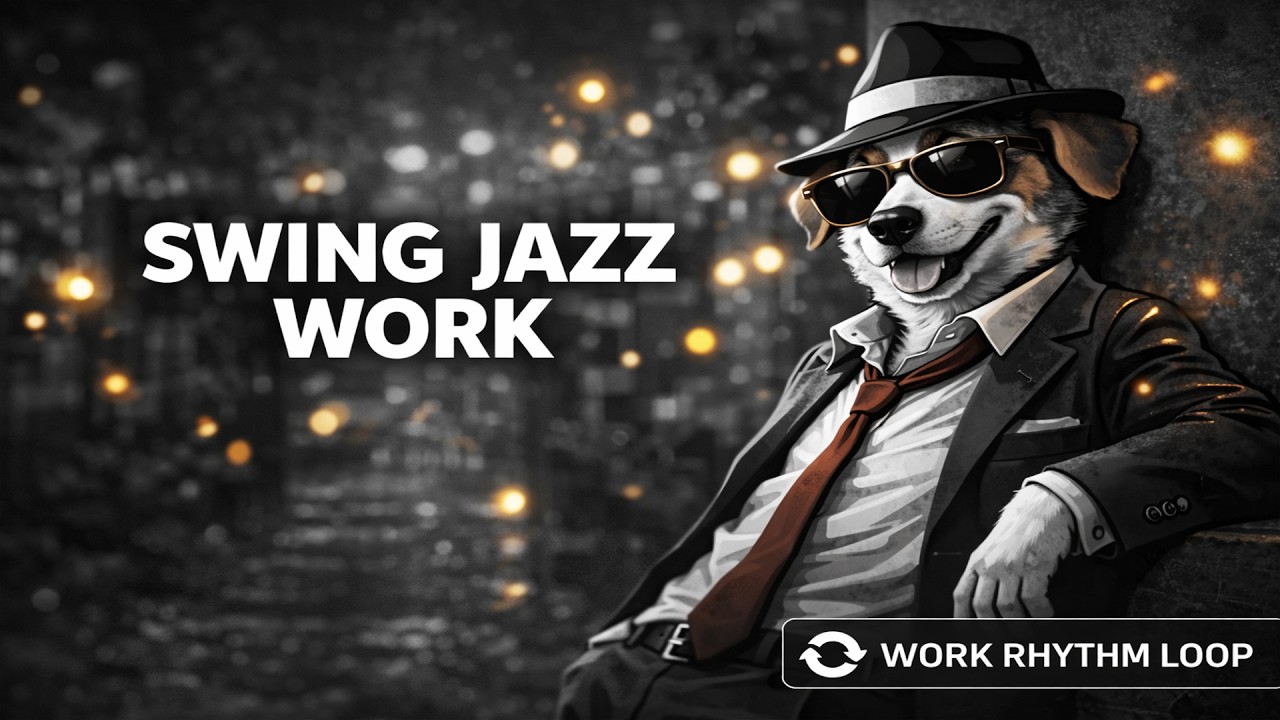 Swing Jazz Work Music 🎷 | 1 Hour Upbeat Jazz for Focus ㅣ🎧(No Mid-roll Ads, Royalty Free)