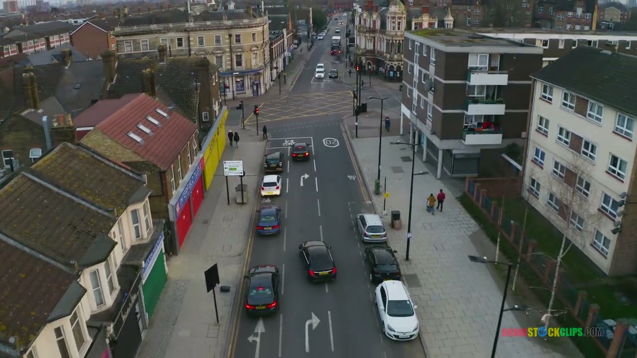 MANOR PARK DRONE VIEW, EAST LONDON, UK
