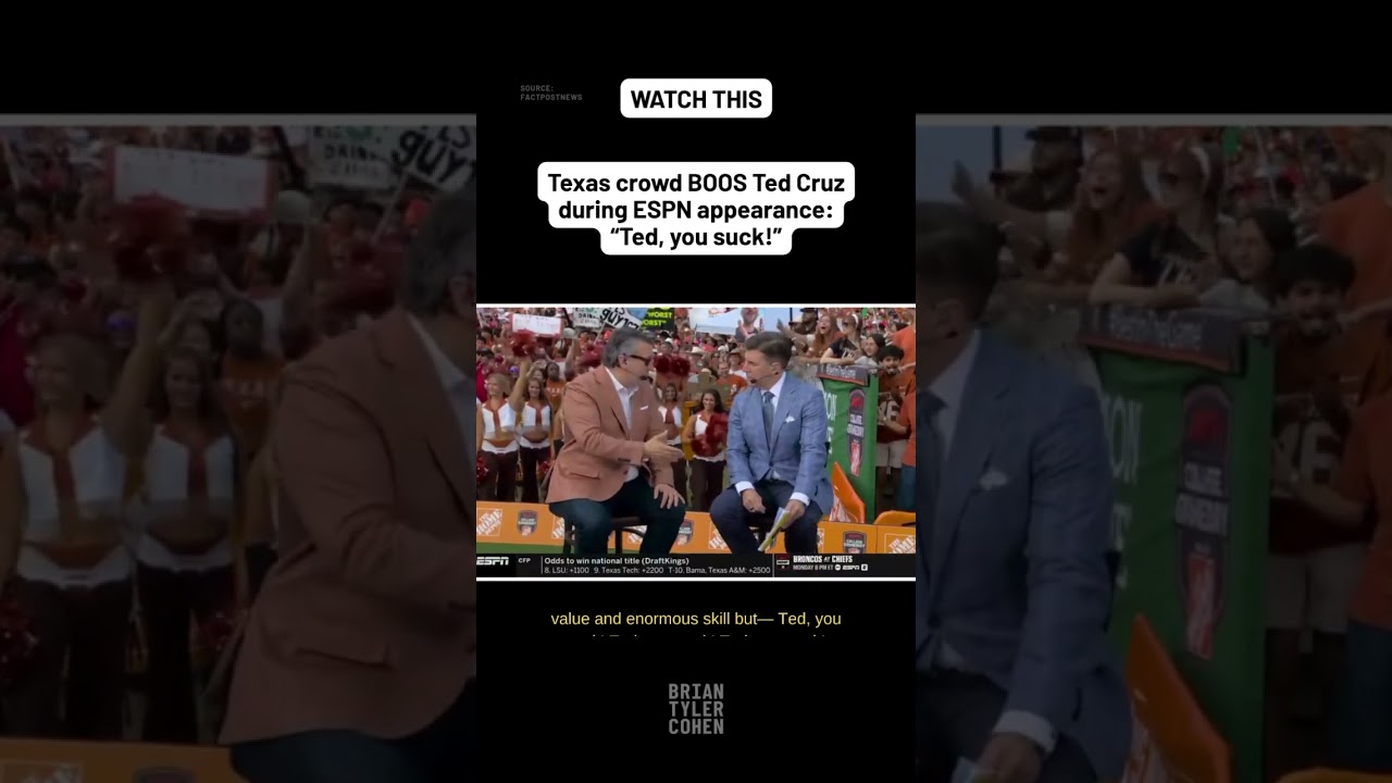 Толпа в Техасе ОСВИСТАЛА Теда Круза во время появления на ESPN: &laquo;Тед, ты отстой!&raquo;