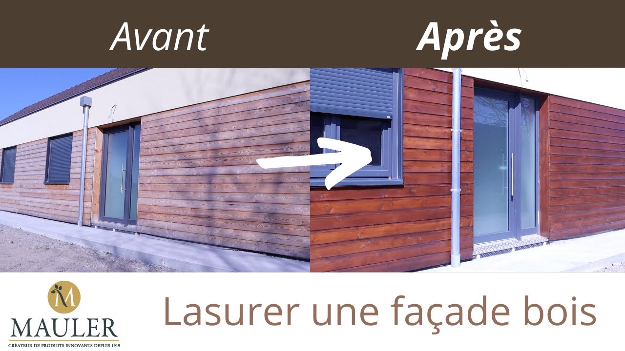 Comment appliquer une lasure sur un bardage bois - Lasure Mauler
