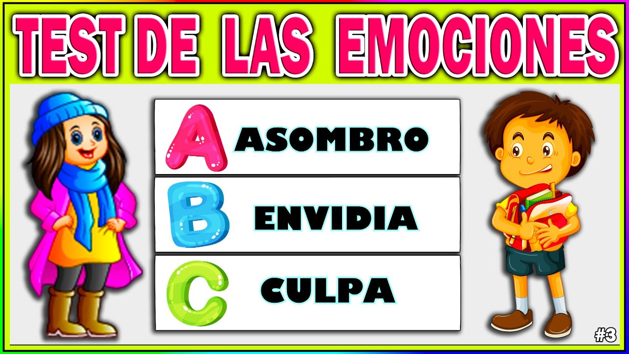 LAS EMOCIONES en SITUACIONES 🌟 JUEGO de Los SENTIMIENTOS Para NIÑOS ➕ TEST De PERSONALIDAD