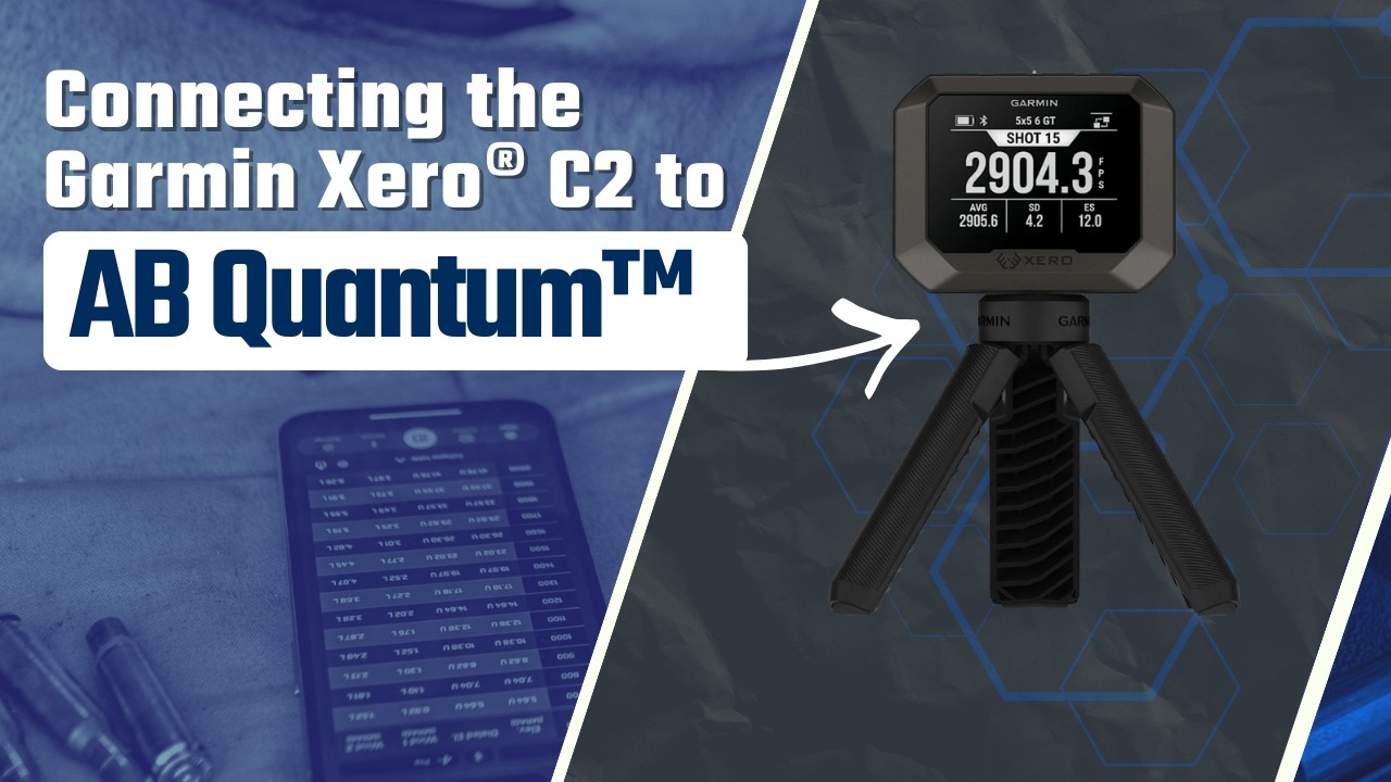 Подключение хронографа Garmin Xero&reg; C2 к AB Quantum&trade;
