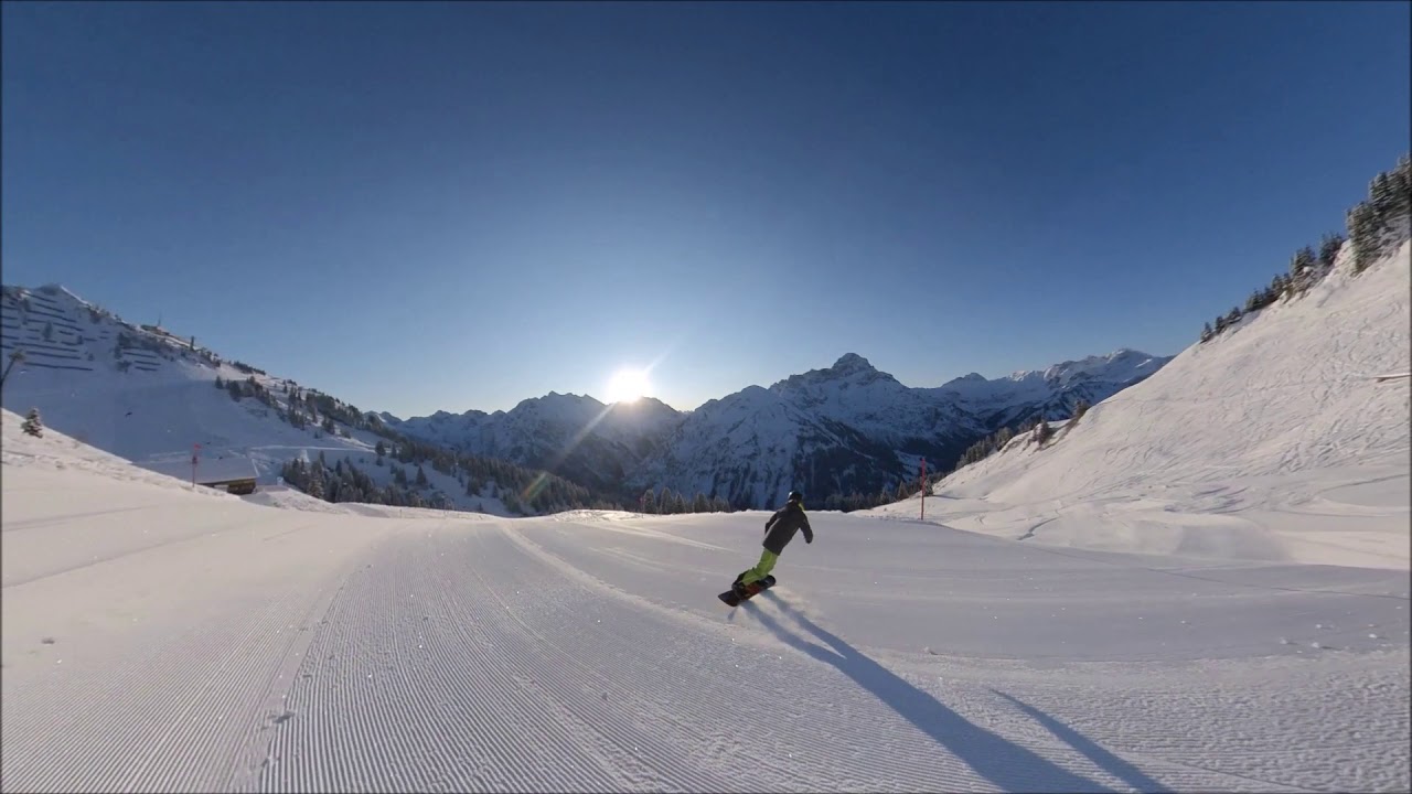 Kleinwalsertal Ski - Walmendinger HOrn erste Abfahrt