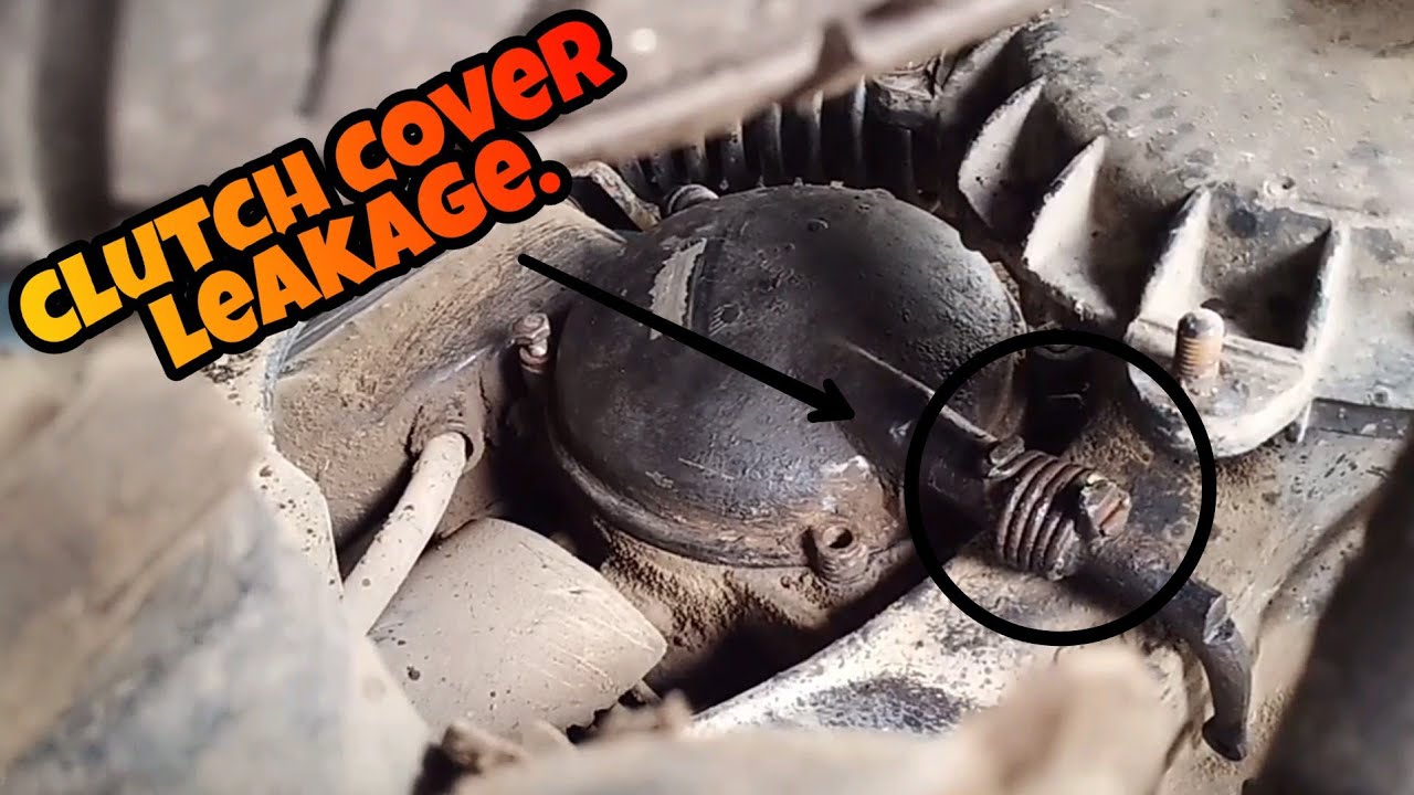 How to stop oil leakage from clutch cover of a Vespa.