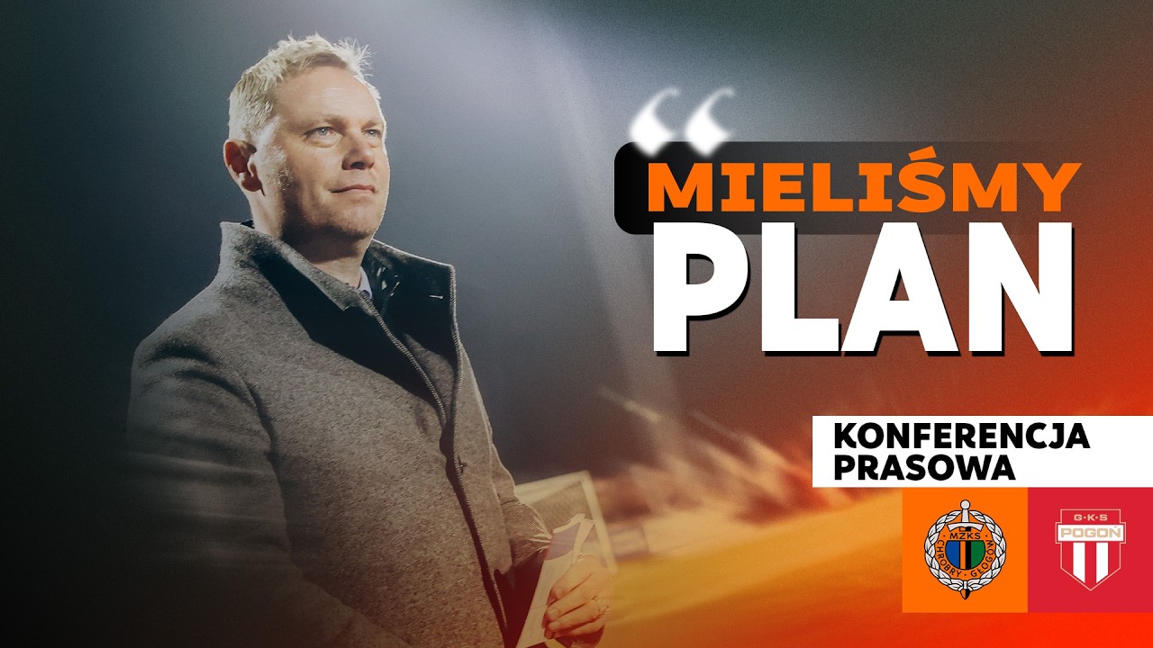 Konferencja prasowa po meczu Chrobry Głogów - Pogoń Grodzisk Mazowiecki
