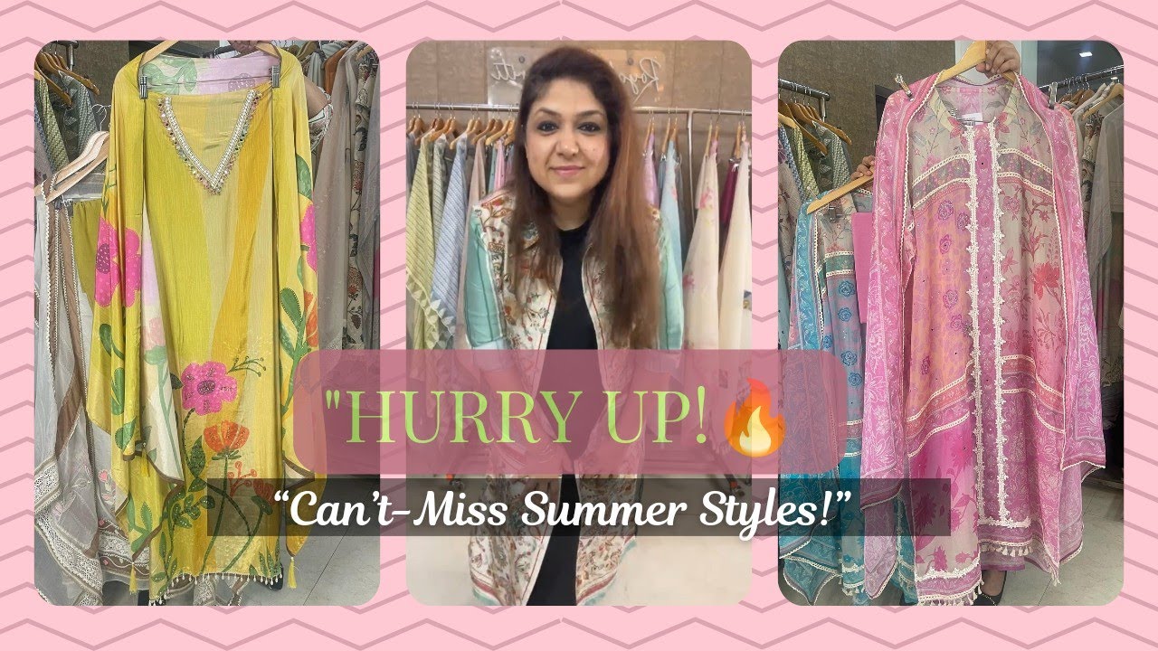 Latest Summer Suit Collection 2025 | Starting at ₹1695 | Muslin, Cotton & More, Order No. 9810992373